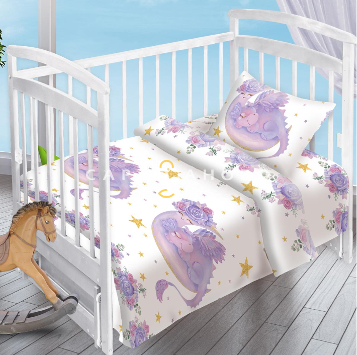 Ткань Перкаль 150 см рис 13350 вид 2 Dinosaur&dream