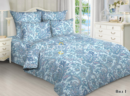 Ткань Бязь 220 см 125 гр рис 21339/1 голубой