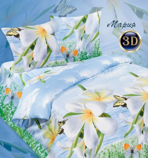 Ткань бязь 220 см Мария рис 5133/1 вид 1