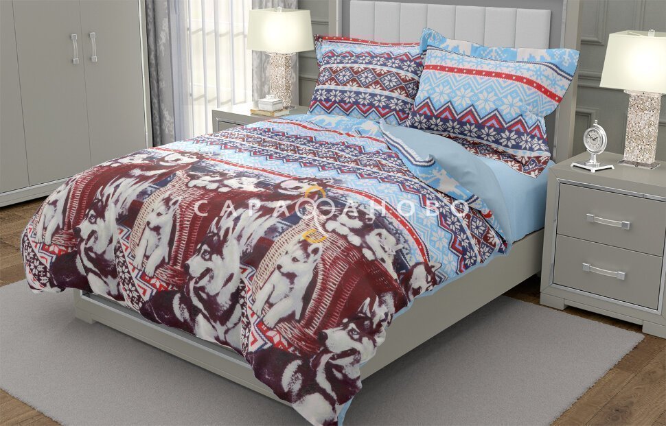 Бязь набивная 220 см рис 5816