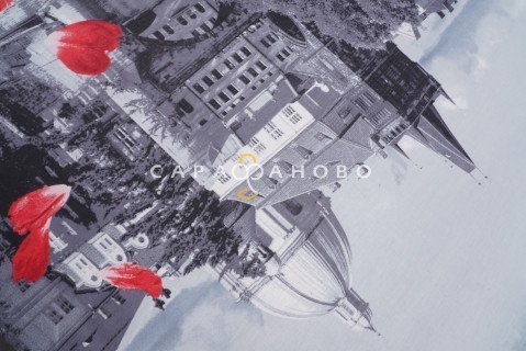 Ткань Перкаль 220 см рис. 193411 Прага (основа)