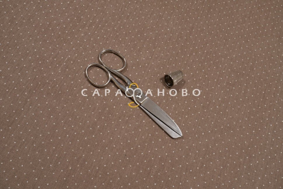 Ткань Бязь 150 см. Пшено кофе рис. 7222/34