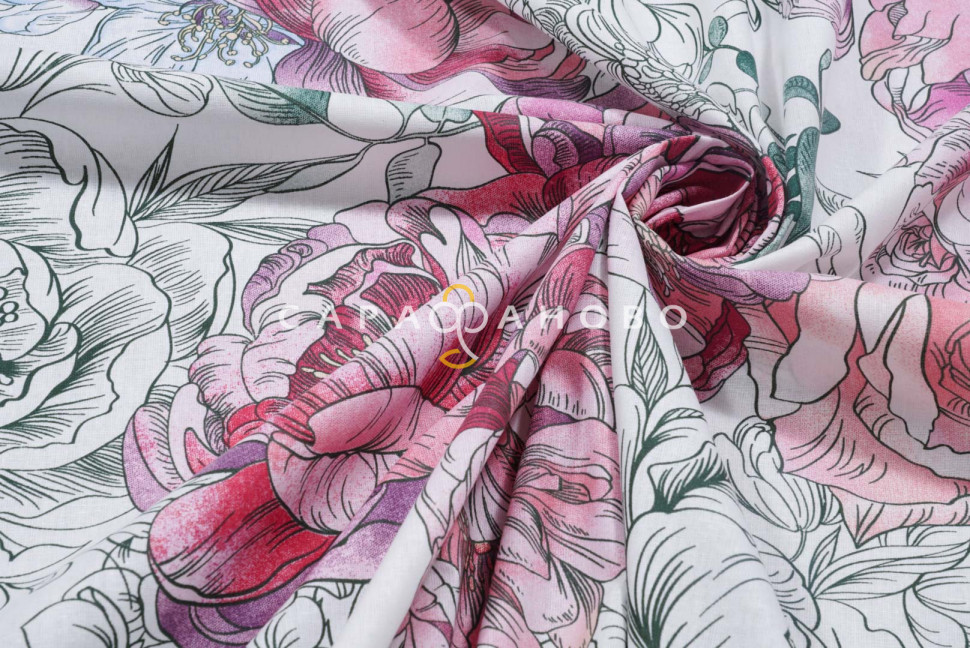 Ткань Перкаль 220 см рис 6927 вид 1
