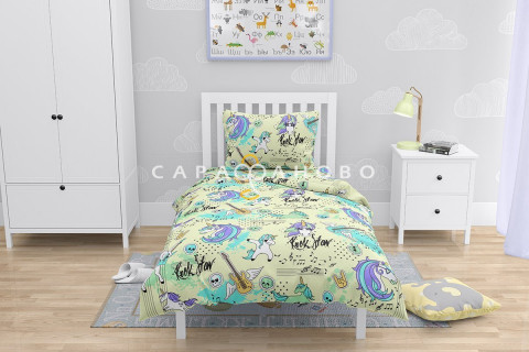 Ткань Бязь 150 см рис.  9469-2 "Единороги"