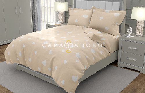 Ткань Перкаль 220 см 115 гр Мопсы вид 1 (компаньон)