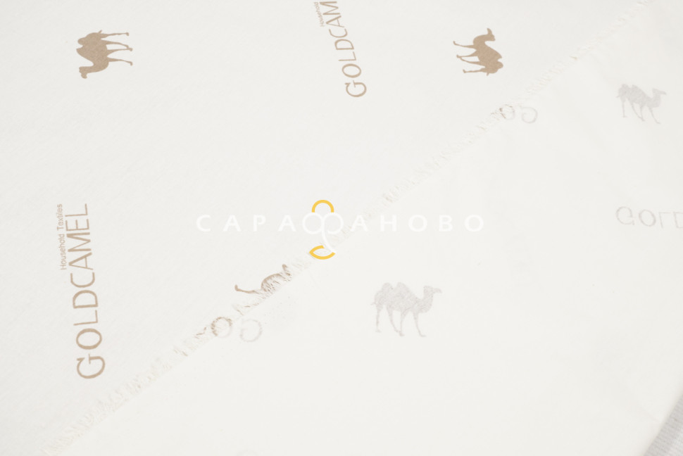 Ткань Тик 100% хлопок 220 см набивной диз 14-1118 Gold Camel GL Премиум М