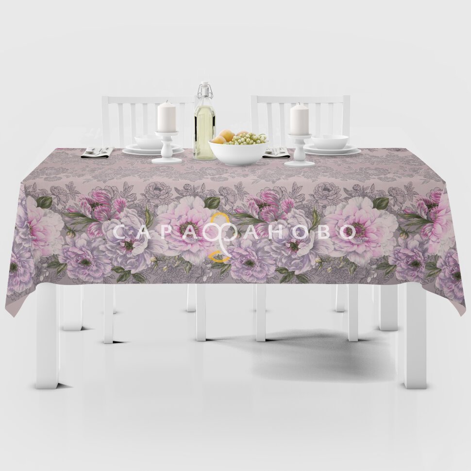 Ткань Рогожка 150 см рис. 12360-1 Элеонора