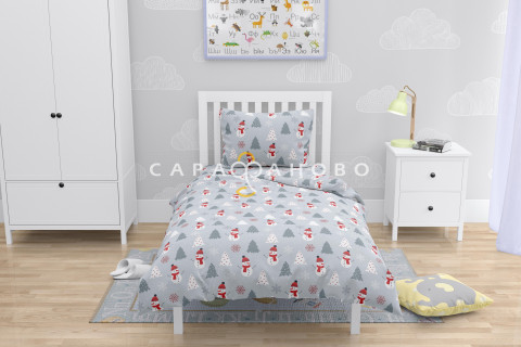 Ткань Бязь 150 см рис. 9846 "Снеговики"