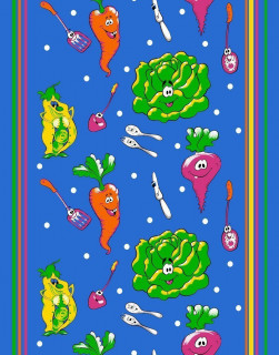Ткань вафельное полотно рис 846 вид 1