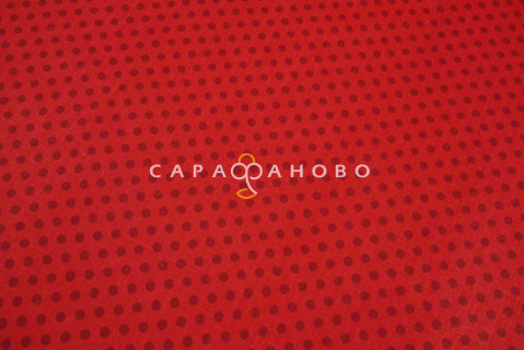 Ткань Бязь дублированная 150 см 10135 вид 5 (вишневый горох)
