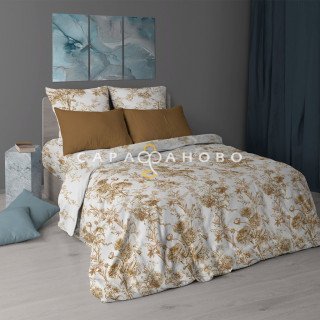 Ткань Перкаль 220 см набивной рис 6980 вид 1 "Поталь"