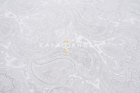 Ткань Бельевое полотно 220 см Королевский бархат white рис 21131 вид 1