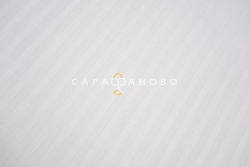 Ткань Страйп-Сатин 240 см Отбеленный (полоса 1х1)
