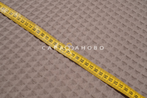 Вафельное полотно 12х12 "БОХО"  240 г/м2 цвет 958 Бежевый