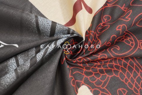 Ткань Бязь 150 см рис. 171-1 Иероглифы