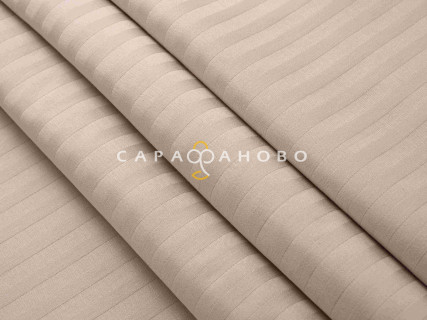 Ткань Страйп-сатин 240 см 1-1 Слоновья Кость 40*40