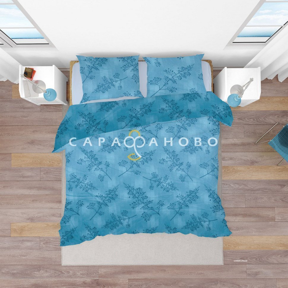 Ткань Бязь 150 см 105 гр рис. 295в2 Ботаника