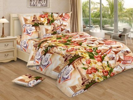 Ткань Бязь 150 см рис. 4465-2 Письма любви