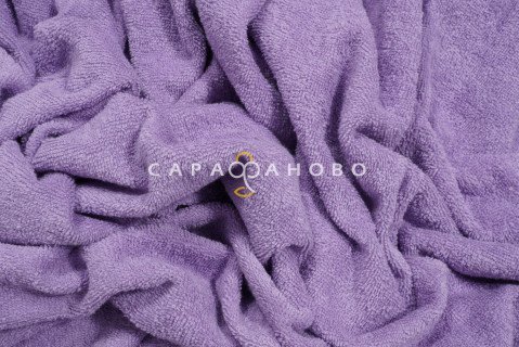 Полотно махровое 220 см цвет: 805-насыщ.сирень МР (ЭЛИТ)