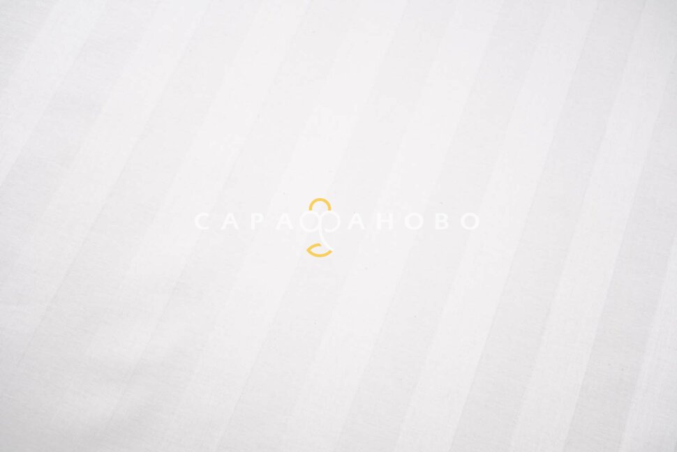 Ткань Страйп - Сатин 220 см. 3х3 отбеленный рис 10090