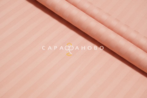 Ткань Страйп-сатин 240 см  1-1 Крем