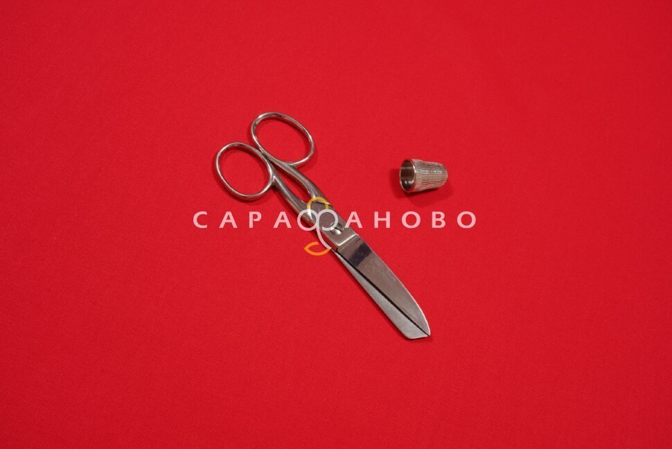 Ткань Саржа 150 см 240 гр/м2 №032 Красный