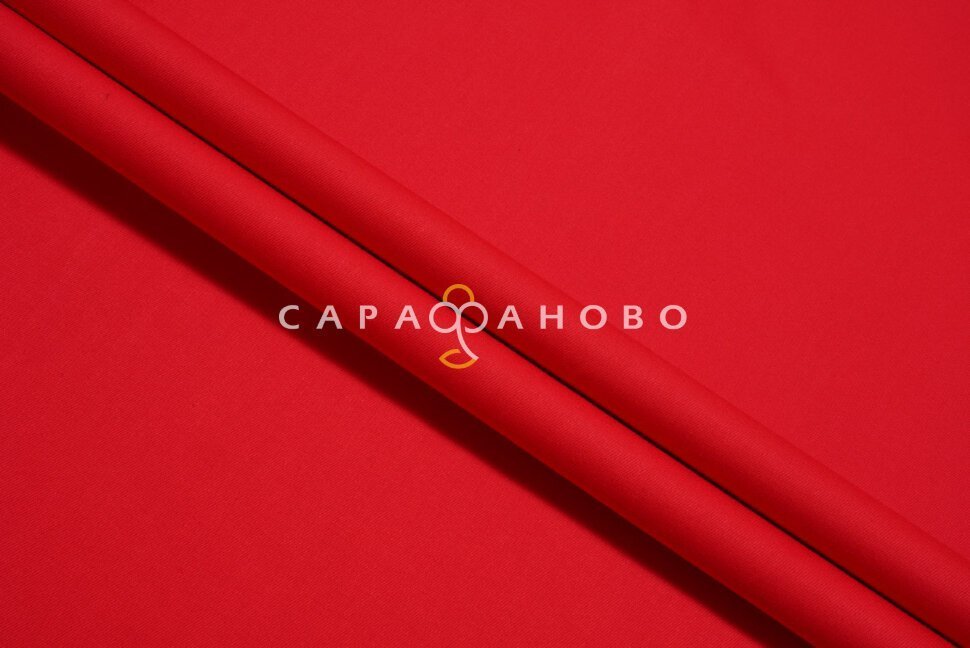 Ткань Саржа 150 см 240 гр/м2 №032 Красный