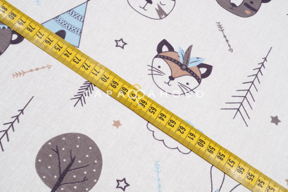Ткань Муслин 135 см. (Индейцы 7334/1)