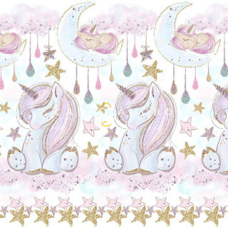 Ткань Перкаль 150 см Unicorns Модель 1 рис 13247 вид 1