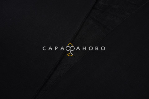 Ткань Трикотаж на меху 160 см 400 гр арт Д4 С001 Черный