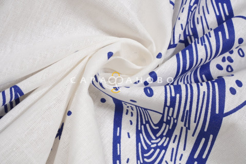 Ткань Бязь 220 см рис. 20475-1 Гравитация (компаньон)