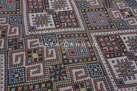 Ткань Гобелен жаккард 150 см рис KS20