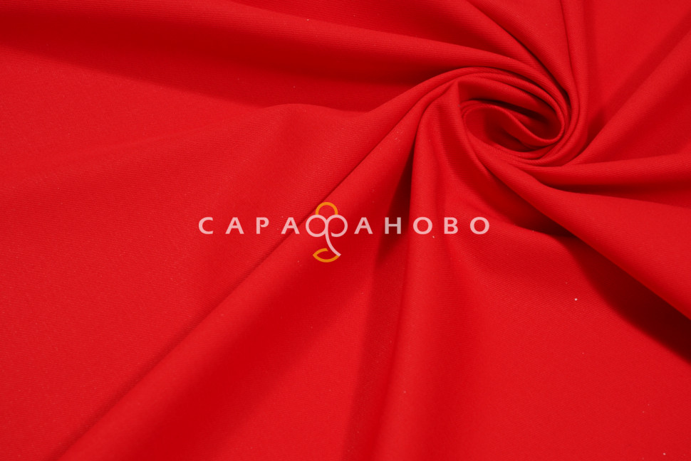 Ткань Саржа 150 см 260 гр №034 Красный