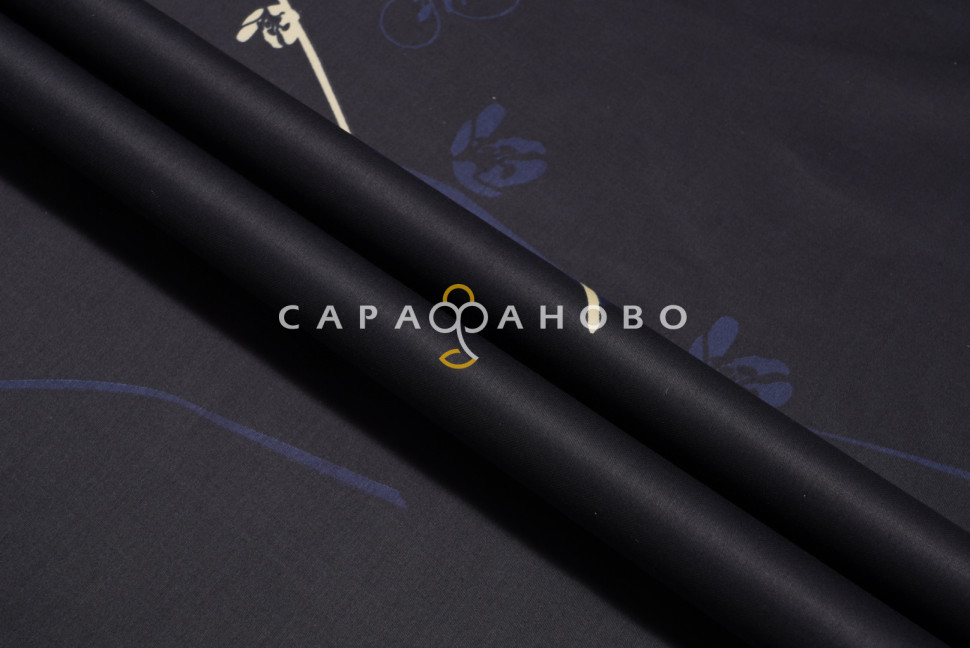 Ткань Сатин 220 см 120 гр рис. Легкое дыхание вид 5 (основа)